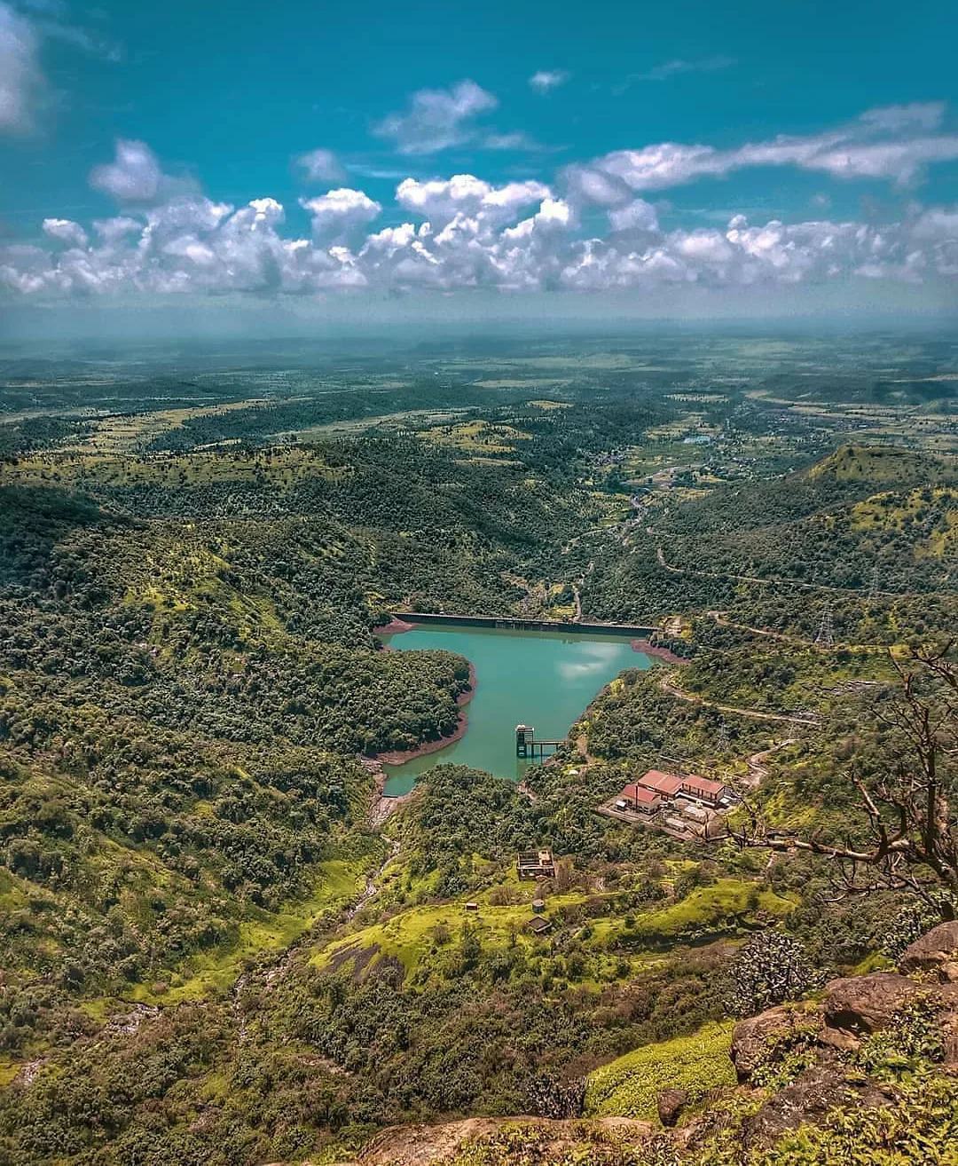 Serene view of Arthur Lake surrounded by hills