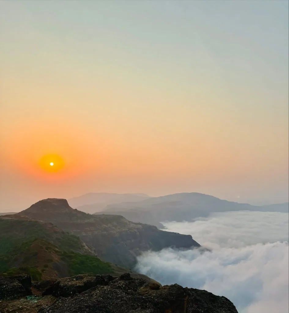 Hikers reaching the summit of Kalasubai Peak